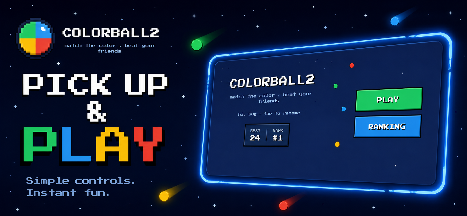 ColorBall2 — Pick Up and Play